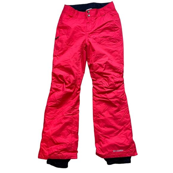 COLUMBIA OmniTech Ski Snowboard Pants Women’s X-Small Red Lily Waterproof - Picture 1 of 14